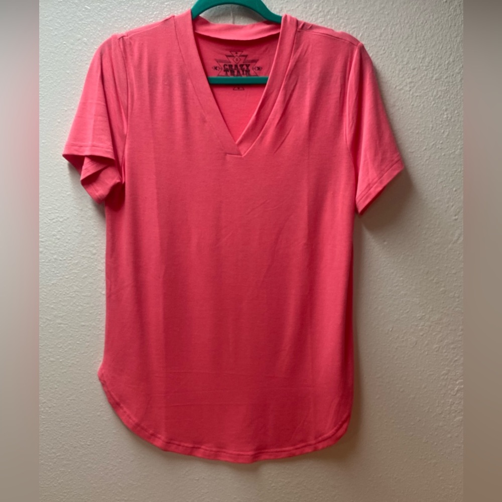 NWT Womans S Crazy Train Pink Tee
